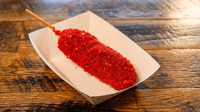 Hot Cheetos Mozzarella Corndog.