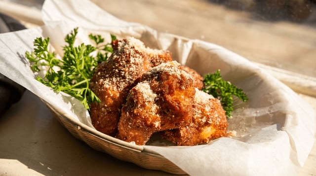 Parmesan Fried Chicken Wings.