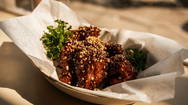 Soy Honey Garlic Fried Chicken Wings.